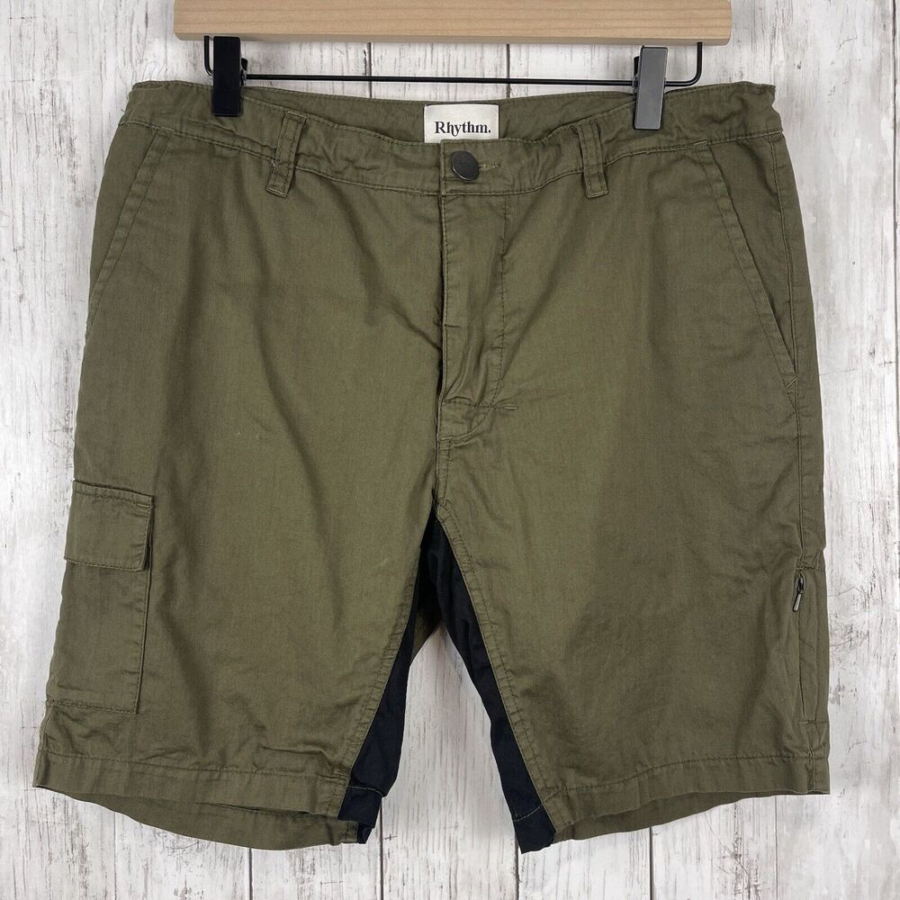 Rhythm. Olive Green Men's Cargo Shorts